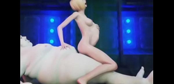  3D Fat Aliens Destroy Slim Teens!
